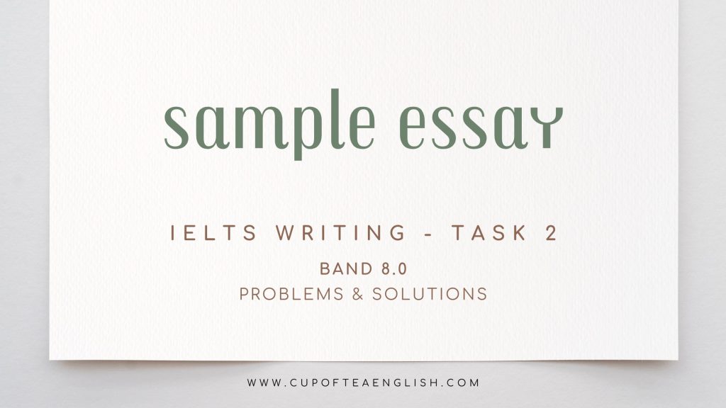 sample essay ielts writing task 2