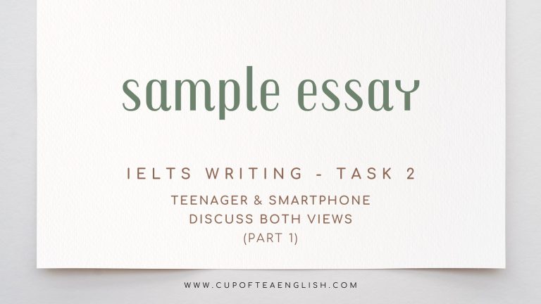 sample essay ietls writing task 2